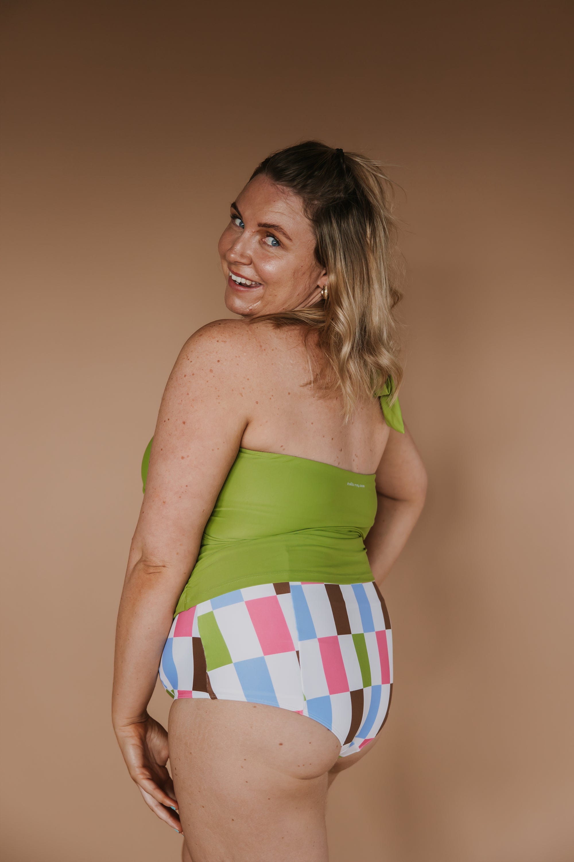 High Waisted Bottoms Vintage Patch