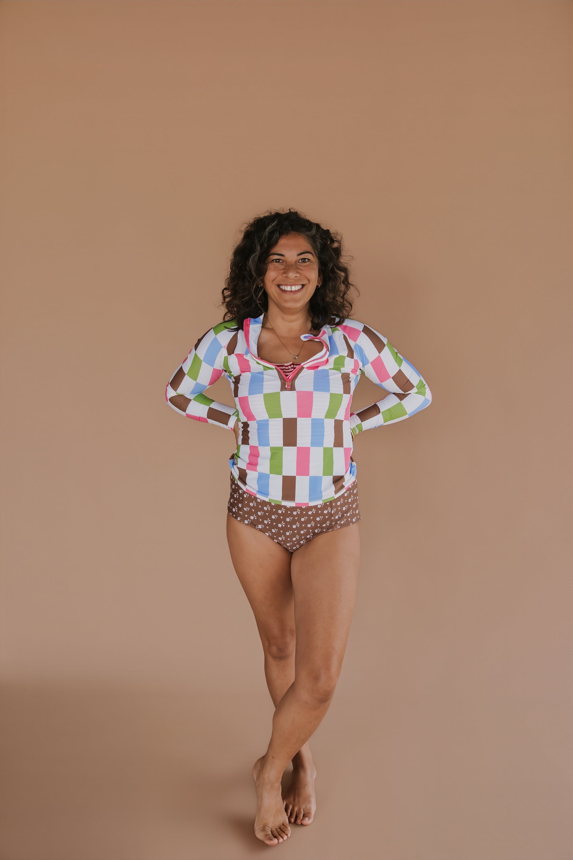 High Waisted Bottoms Cocoa Ditzy