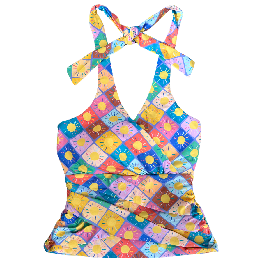 Criss-Cross Halter Top Here Comes The Sun