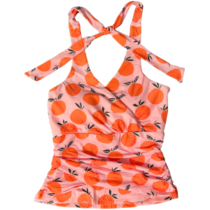 Criss-Cross Halter Top Oranges