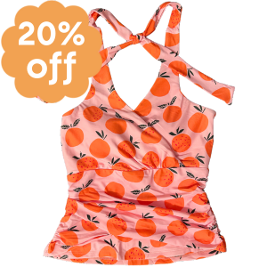 Criss-Cross Halter Top Oranges