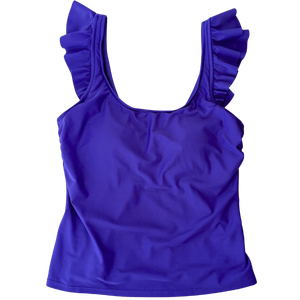Frill Shoulder Tank Amethyst