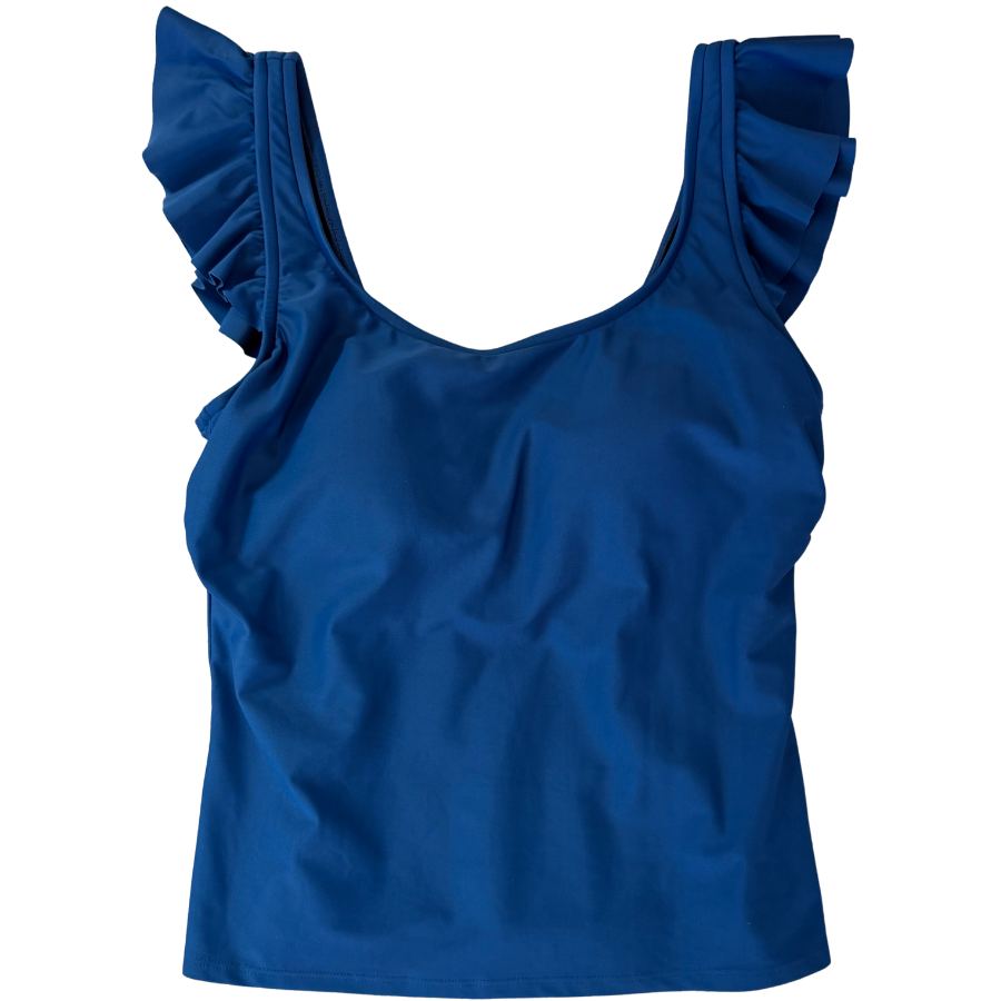 Pre-Order: Frill Shoulder Tank French Navy