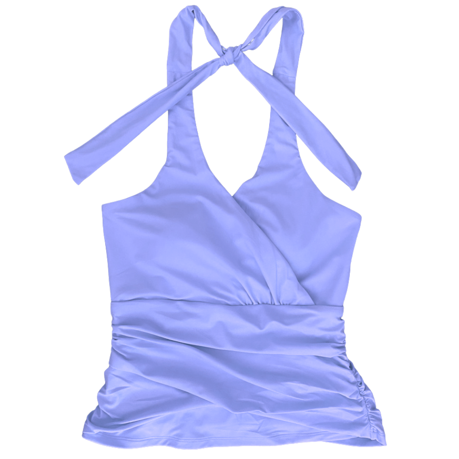 Criss-Cross Halter Top Cornflower