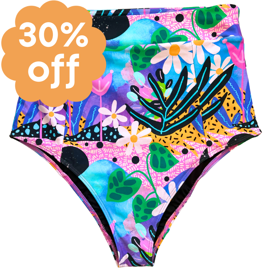 High Cut Bottoms Fantasy Garden