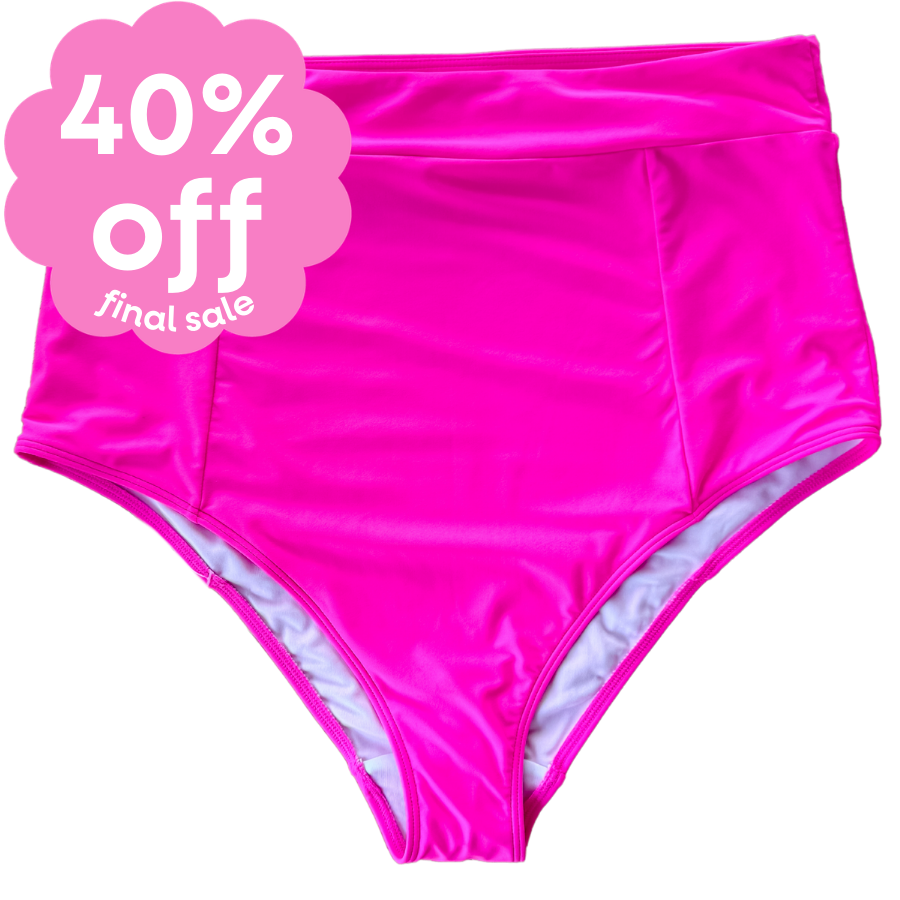 Last Pieces - High Cut Bottoms Flamingo