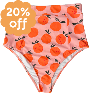 High Cut Bottoms Oranges