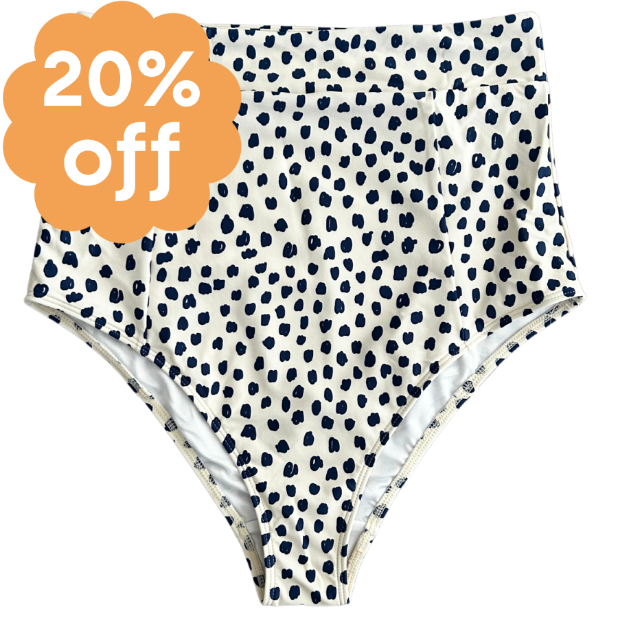 High Cut Bottoms Scribble Dots