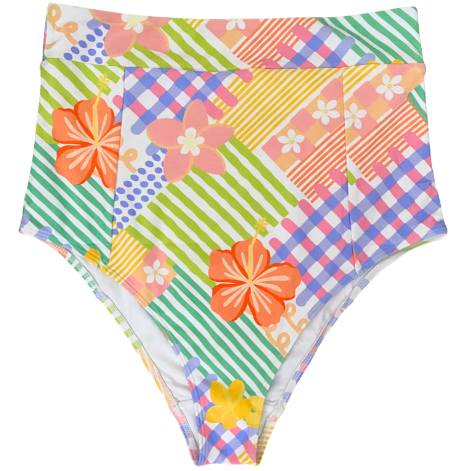 High Cut Bottoms Tropical Patch