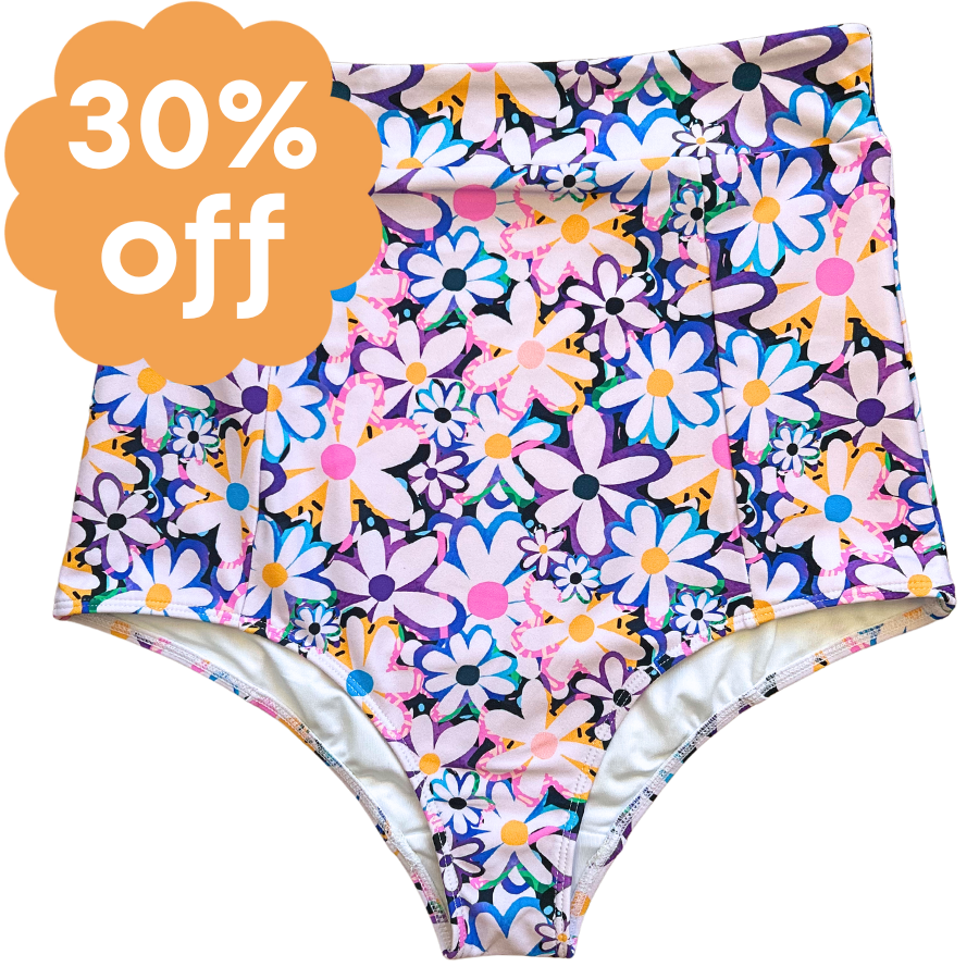 High Waisted Bottoms Dozens of Daisies