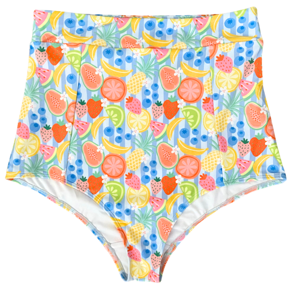 High Waisted Bottoms Fruit Fiesta