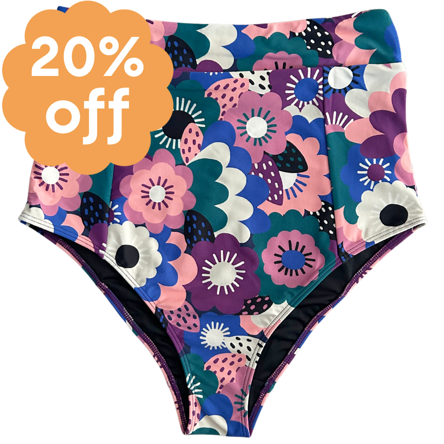 High Cut Bottoms Dusk Flora