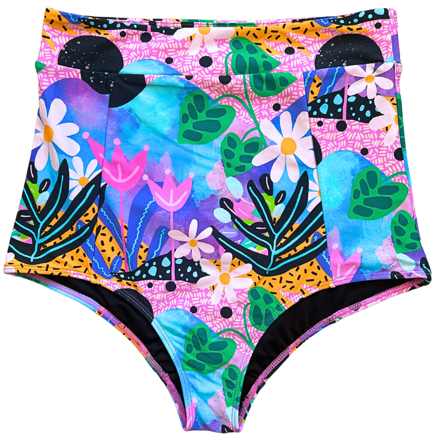 High Waisted Bottoms Fantasy Garden