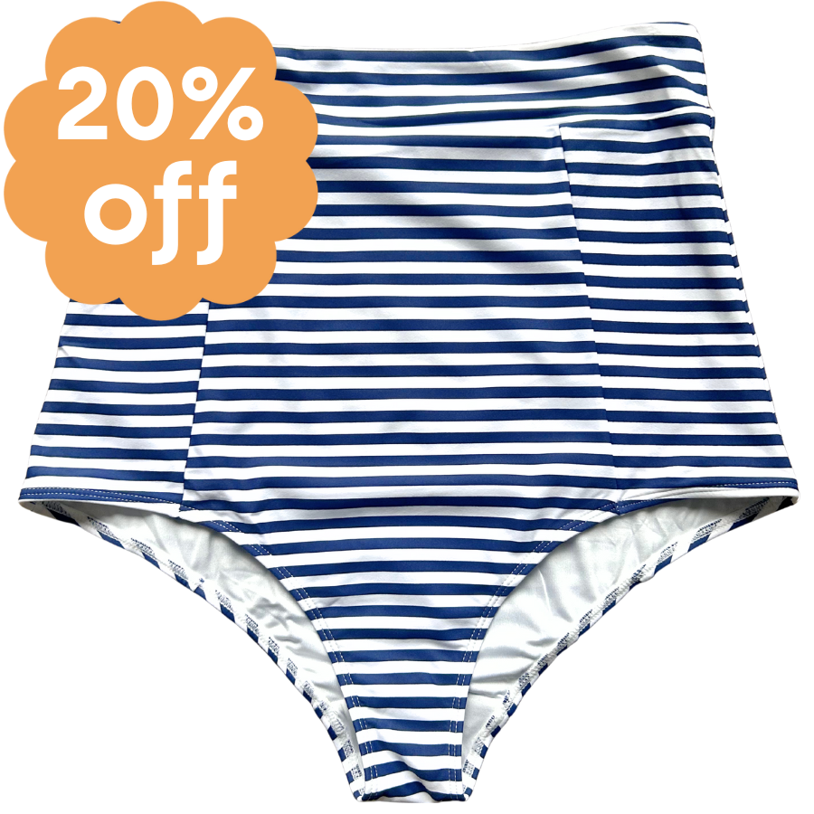 High Waisted Bottoms Sailor