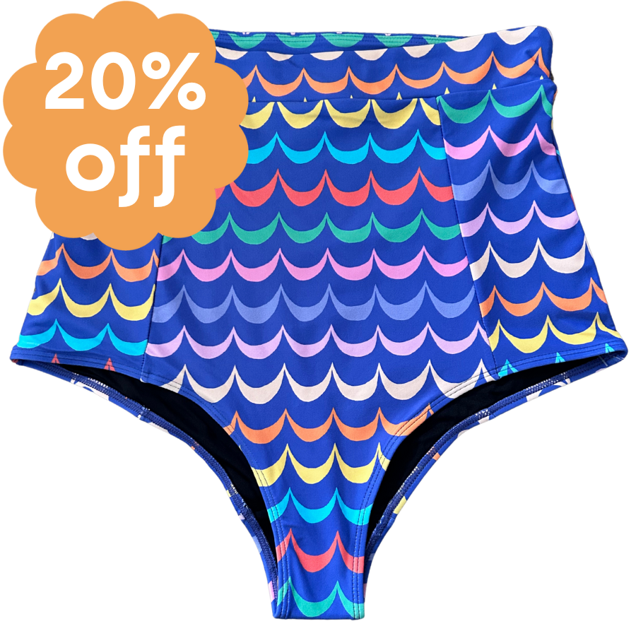 High Waisted Bottoms Tranquil Seas