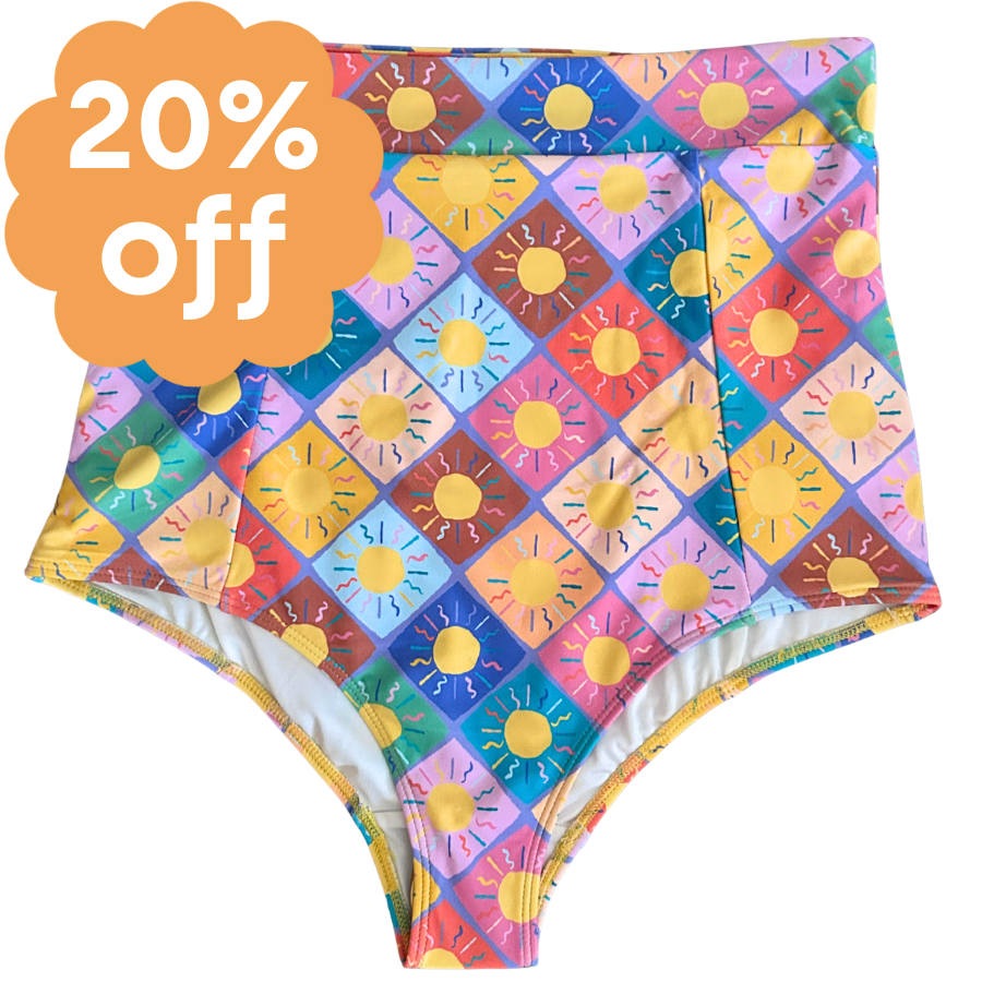 High Waisted Bottoms Here Comes The Sun