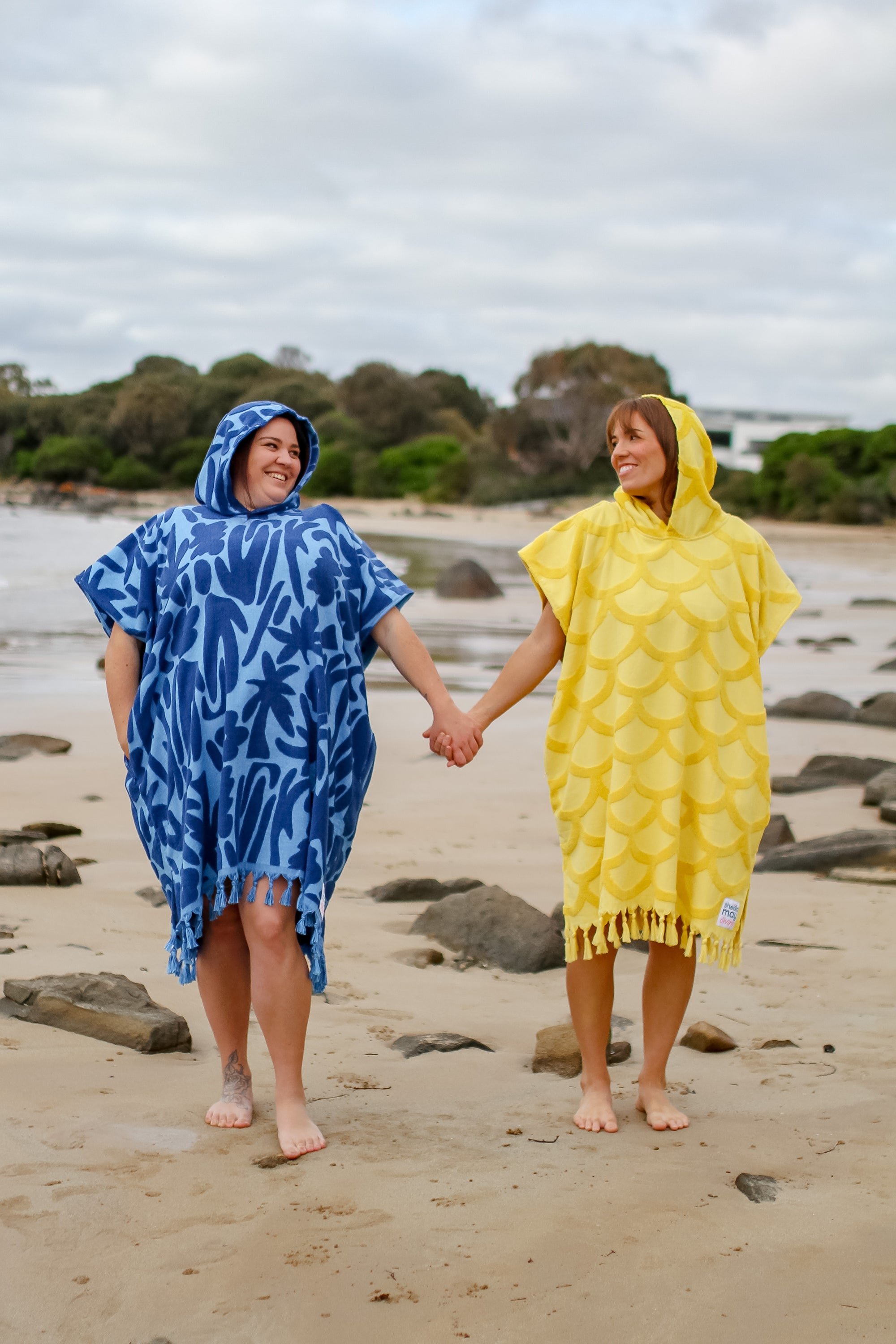 Hooded Towel Summer in Blue