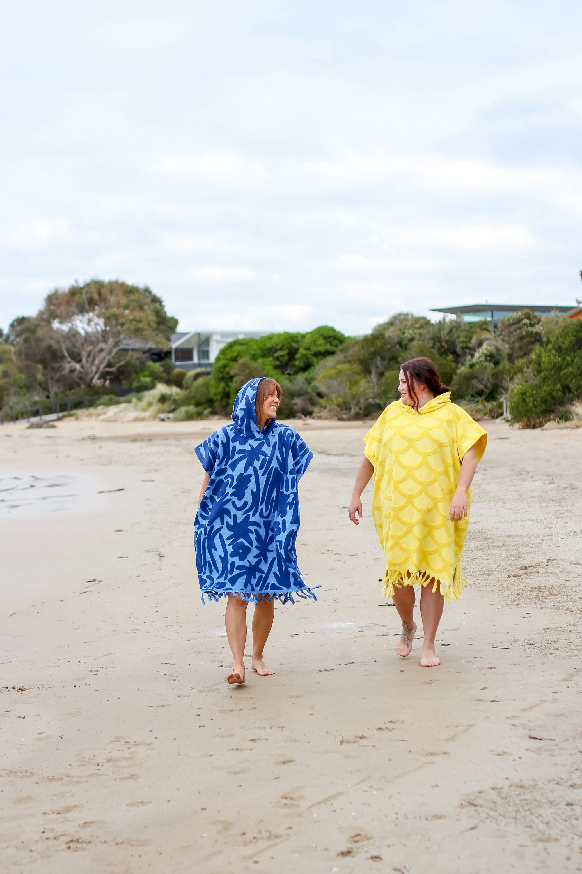 Hooded Towel Summer in Blue