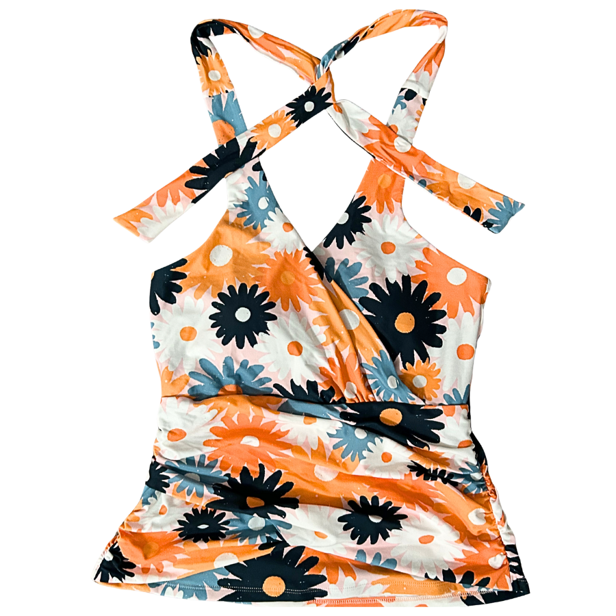 Criss-Cross Halter Top Maisy Daisy
