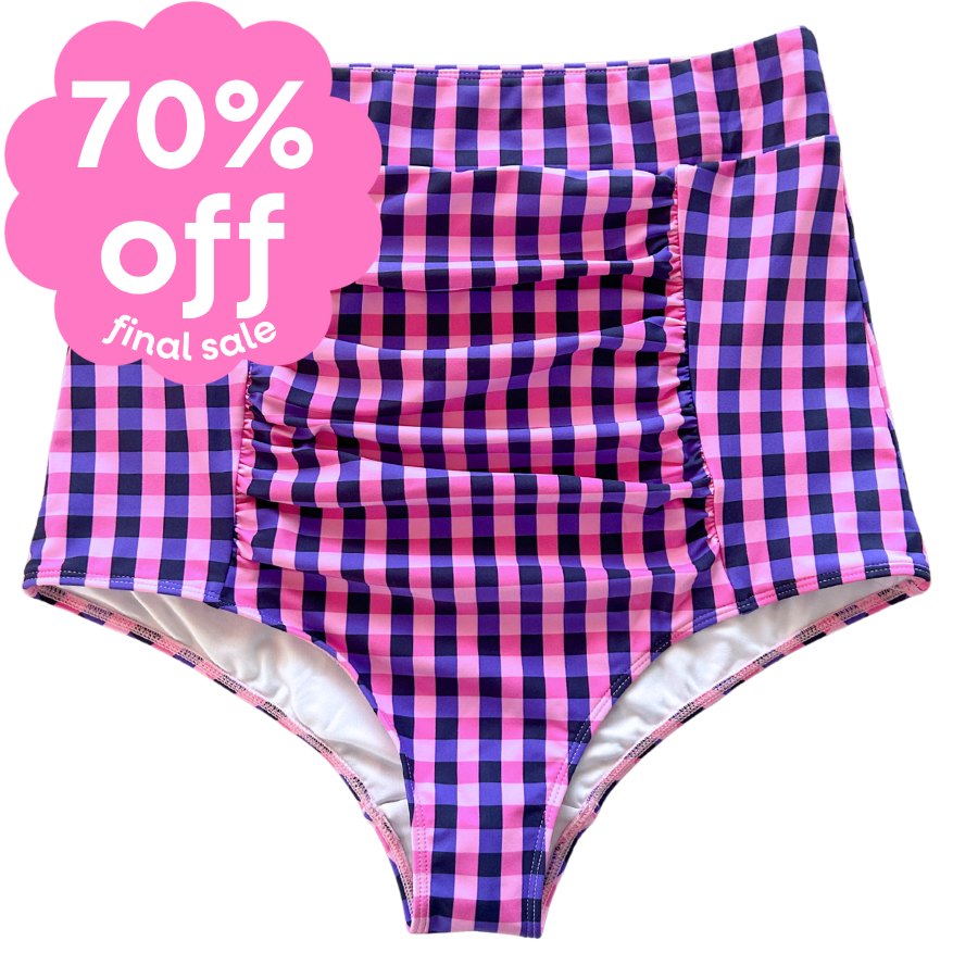 Last Pieces - Ruched High Waisted Bottoms Picnic