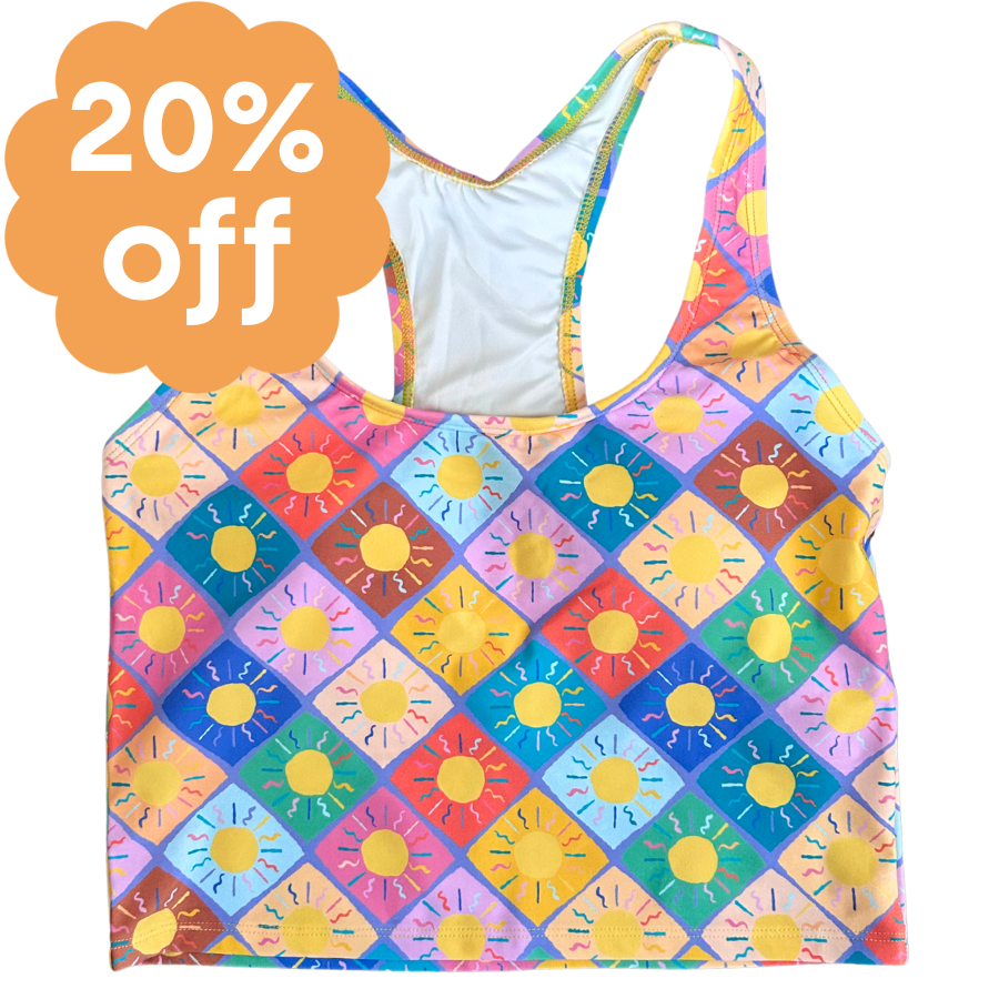 Racer Back Top Here Comes The Sun