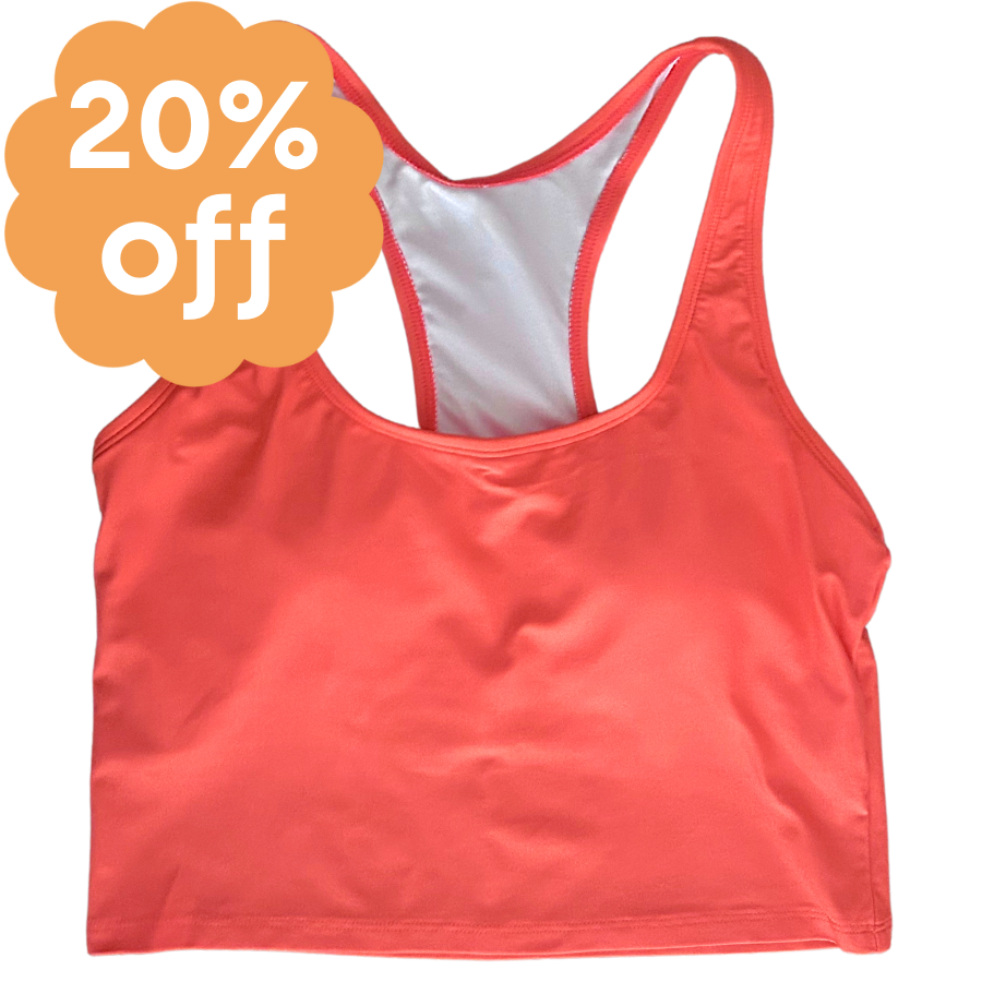 Racer Back Top Coral