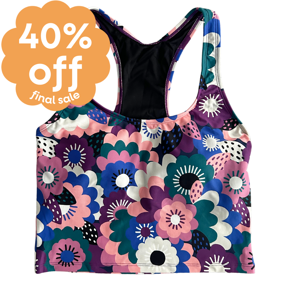 Last Pieces - Racer Back Top Dusk Flora