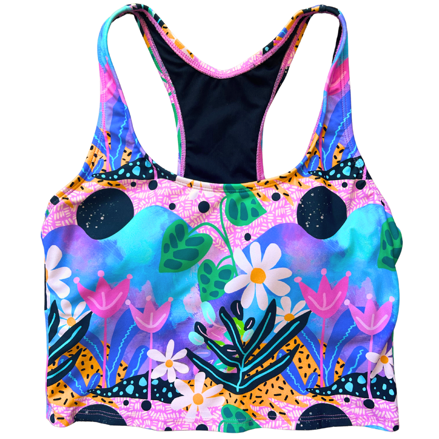 Last Pieces - Racer Back Top Fantasy Garden