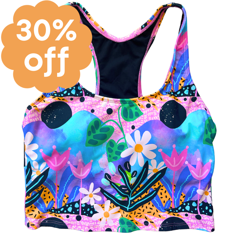 Racer Back Top Fantasy Garden