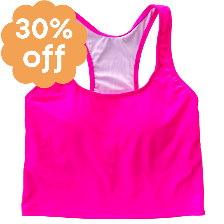 Racer Back Top Flamingo