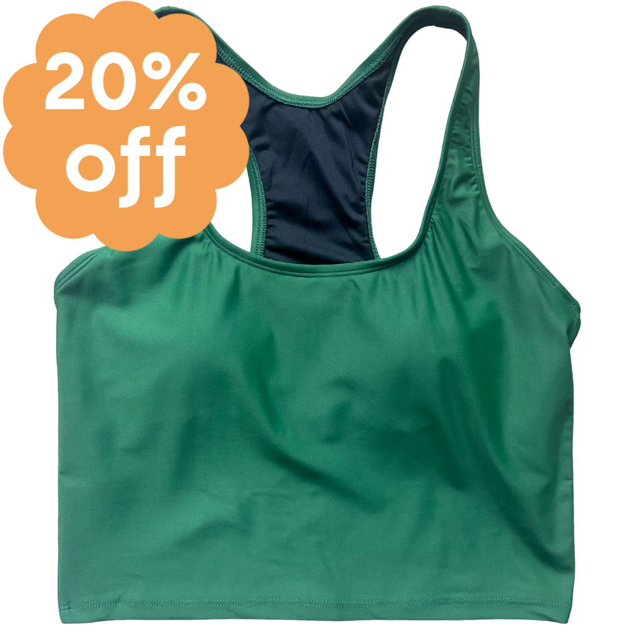 Racer Back Top Forest