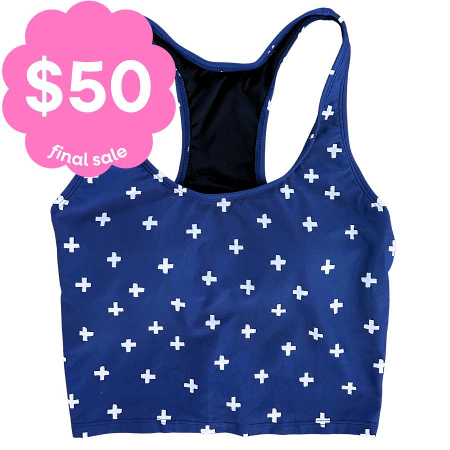 Last Pieces - Racer Back Top Navy Plus