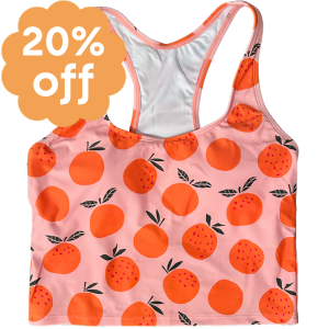 Racer Back Top Oranges