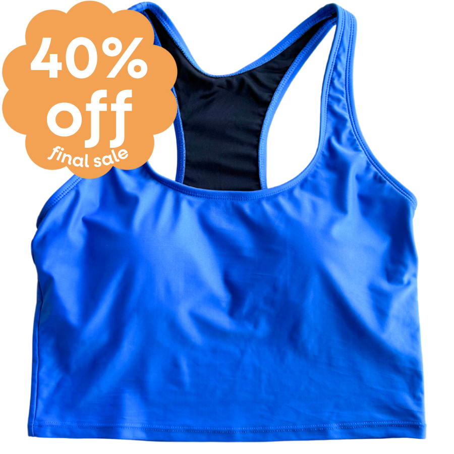 Last Pieces - Racer Back Top Sapphire