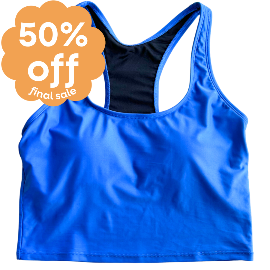 Last Pieces - Racer Back Top Sapphire