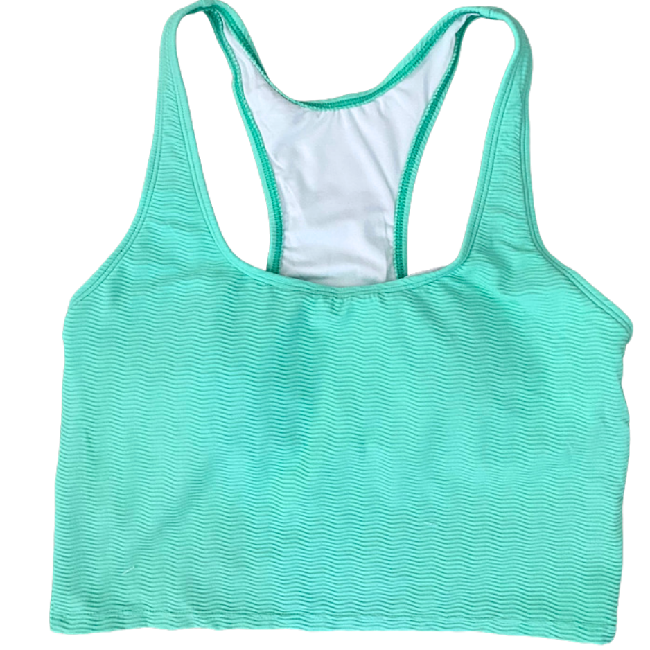 Racer Back Top Seafoam (Textured Fabric)