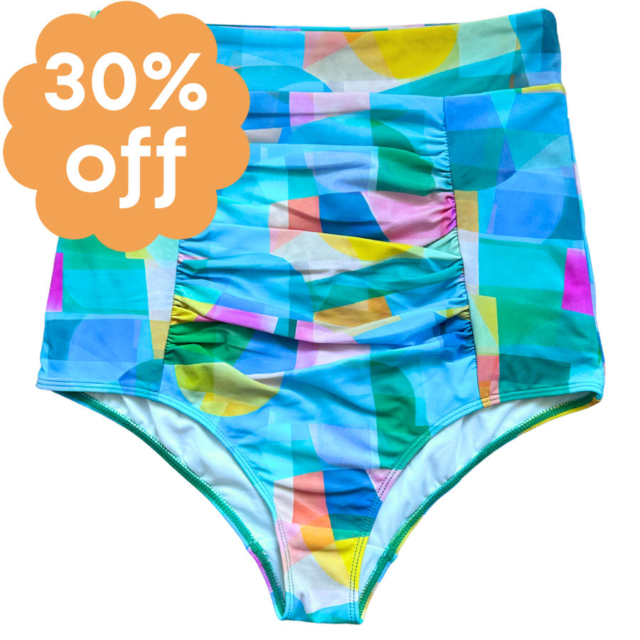 Ruched High Waisted Bottoms Skylight