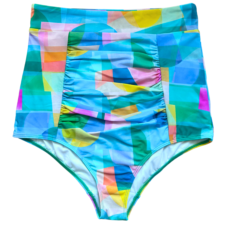 Last Pieces - Ruched High Waisted Bottoms Skylight