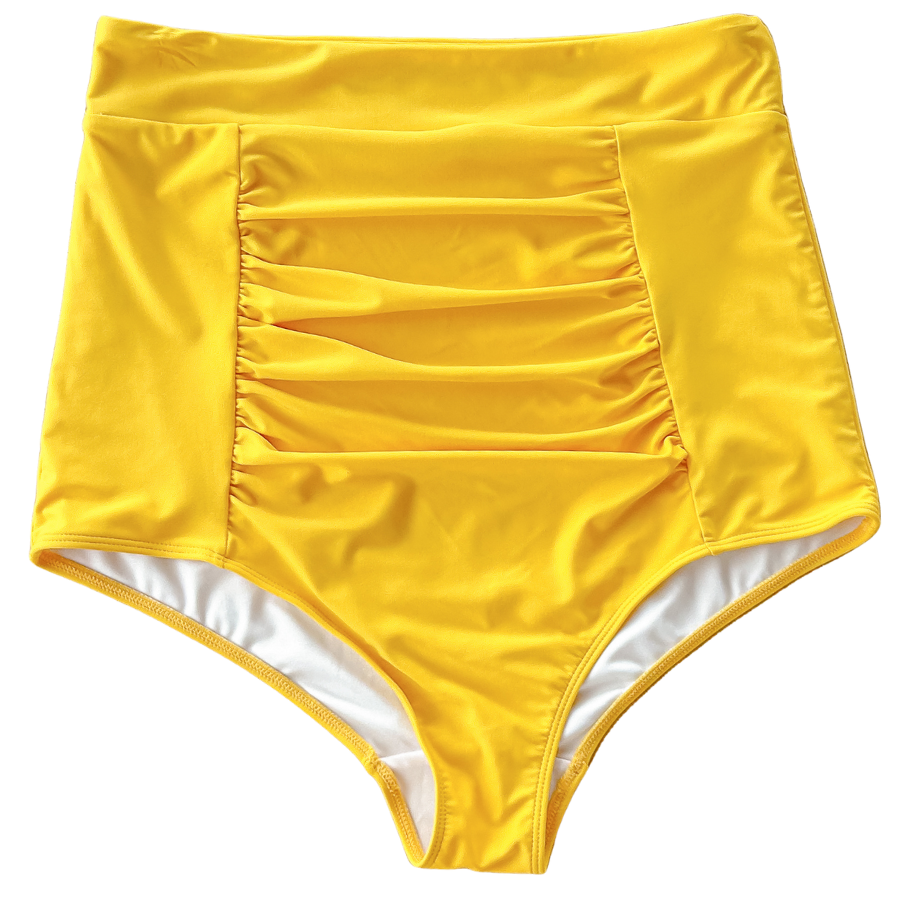 Ruched High Waisted Bottoms Buttercup