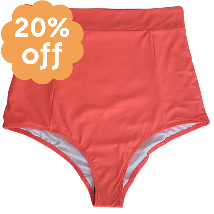 High Waisted Bottoms Coral