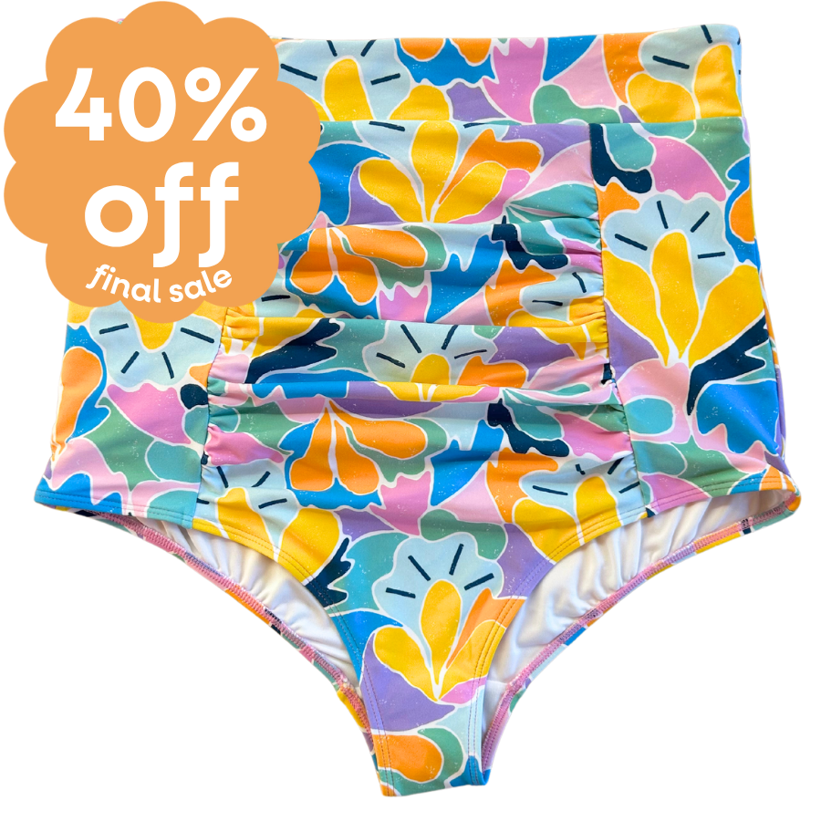 Last Pieces - Ruched High Waisted Bottoms Sherbet