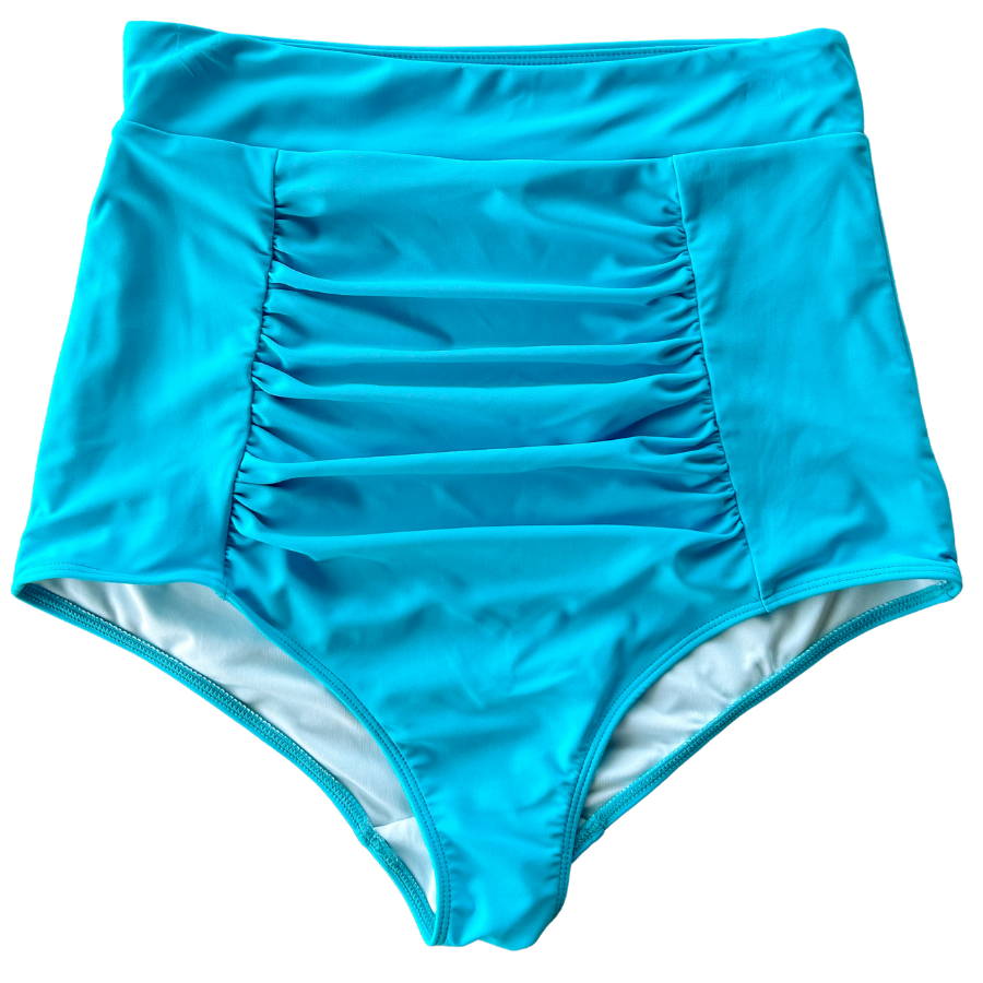 Ruched High Waisted Bottoms Splash