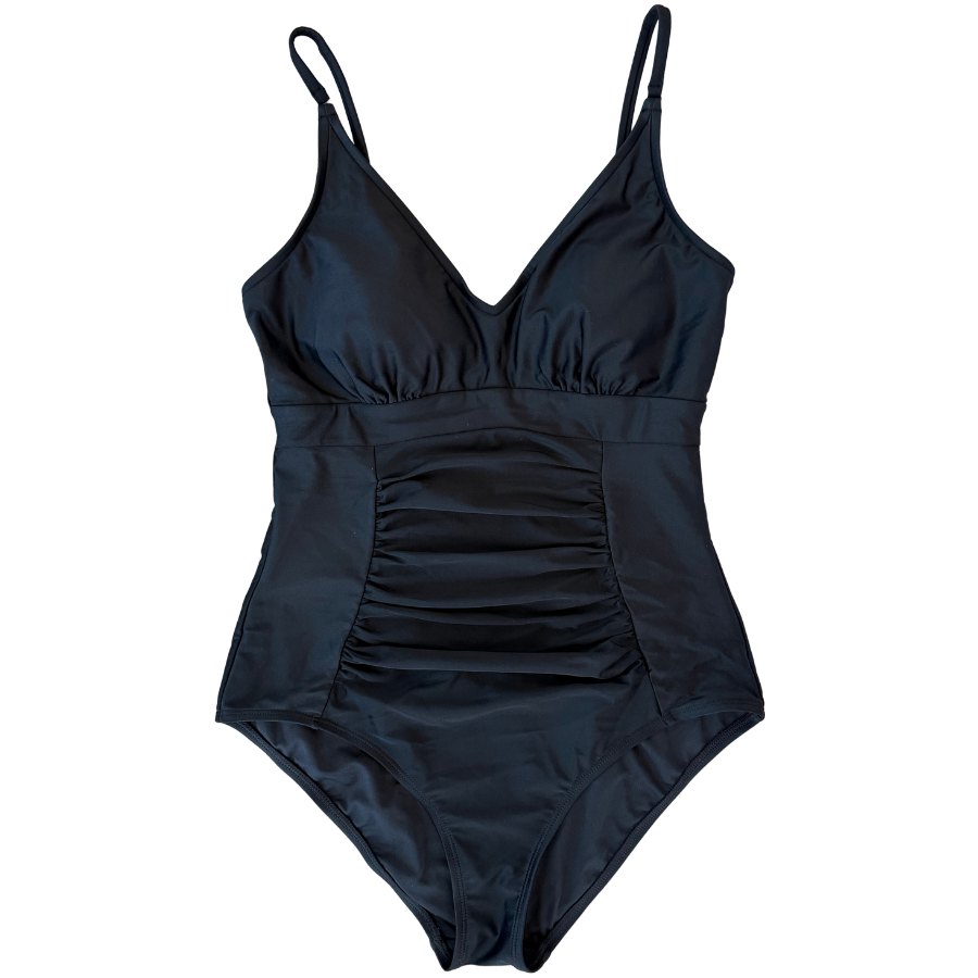 Pre-Order: Ruched One Piece Black