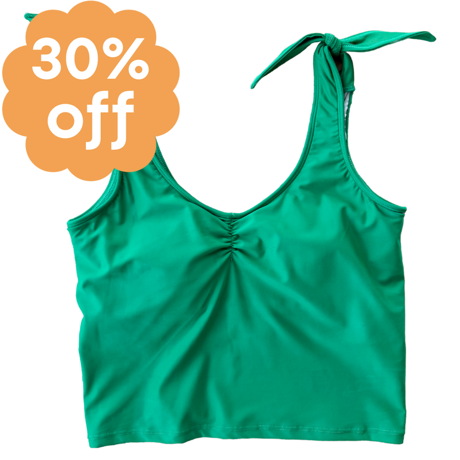 Shoulder Tie Top Clover