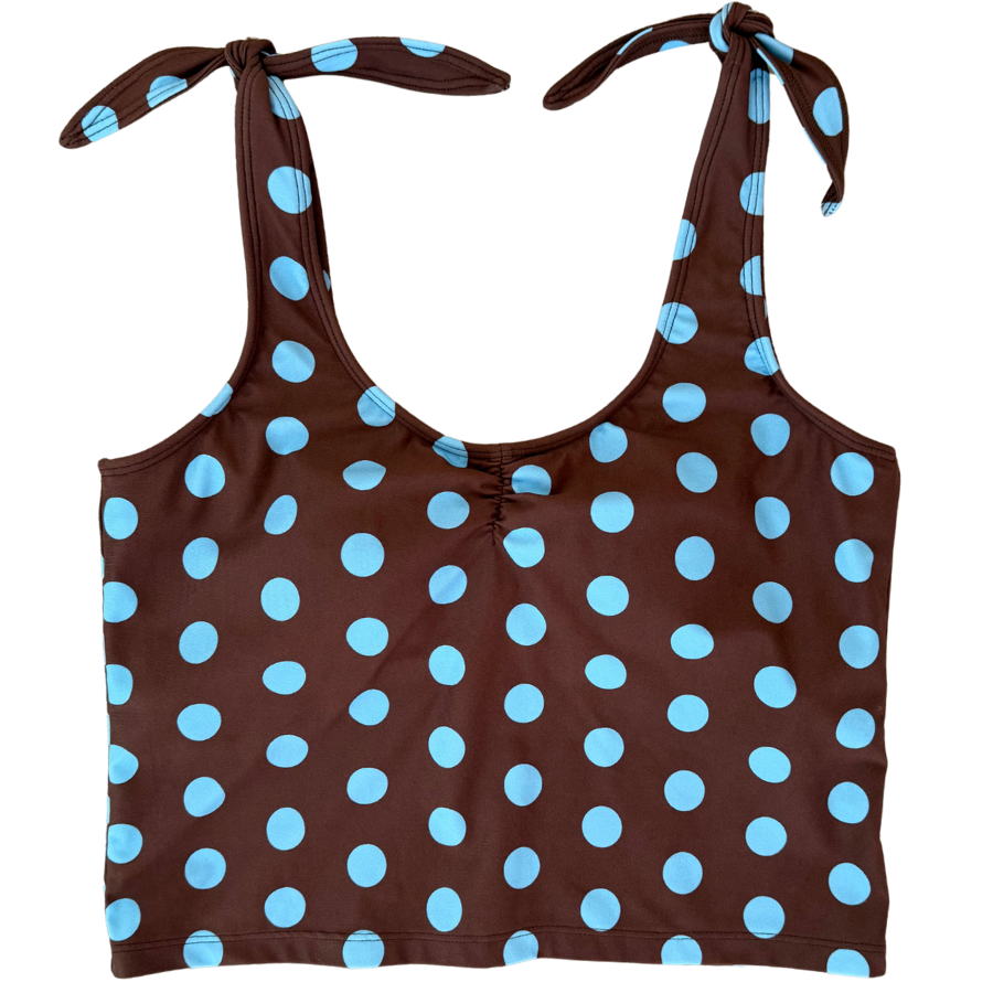 PRE-ORDER: Shoulder Tie Top Freckle