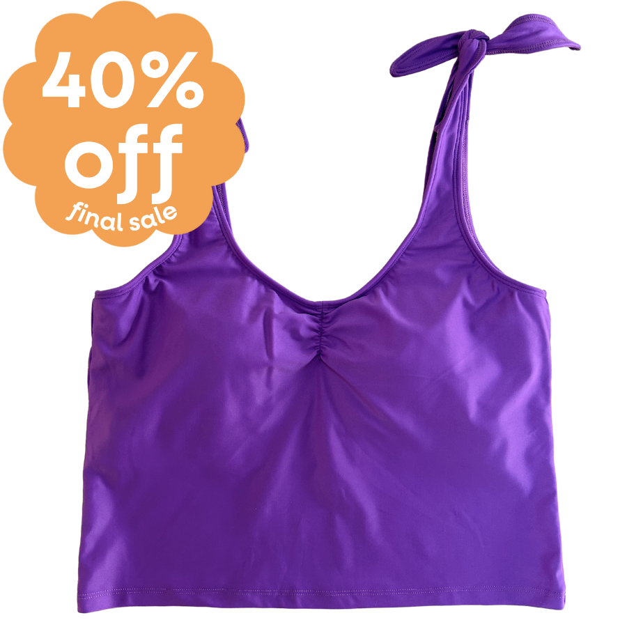 Last Pieces - Shoulder Tie Top Pansy