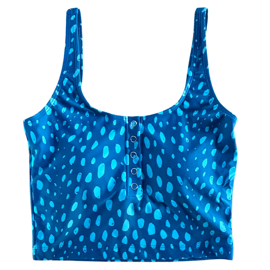 Snap It Up Top Spotted in Blue