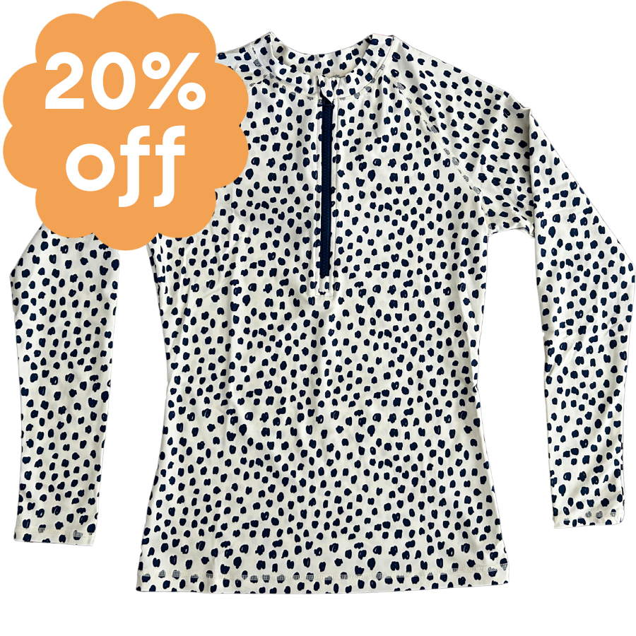 Sun Kissed Rashie Scribble Dots