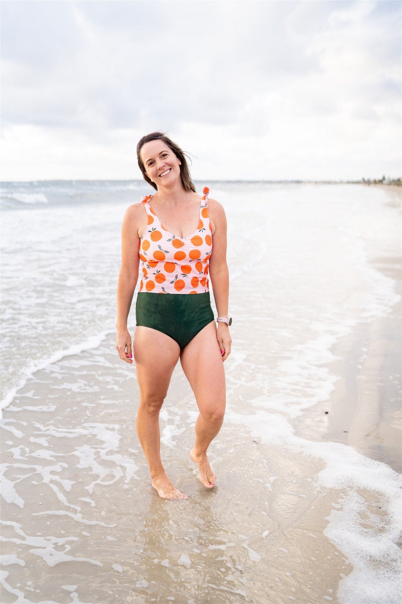 Shoulder Tie Top Oranges