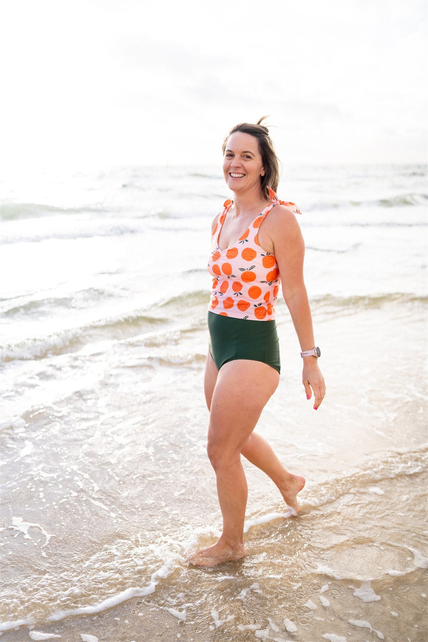 Shoulder Tie Top Oranges